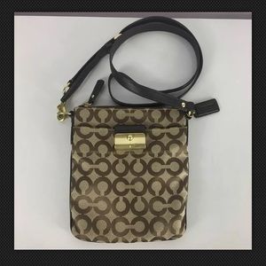 COACH- Kristin Op Art Swingpack Crossbody Bag